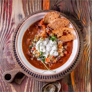 ГАСПАЧО СО СТРАЧАТЕЛЛОЙ /  GAZPACHO  WITH STRACITELLA 1806